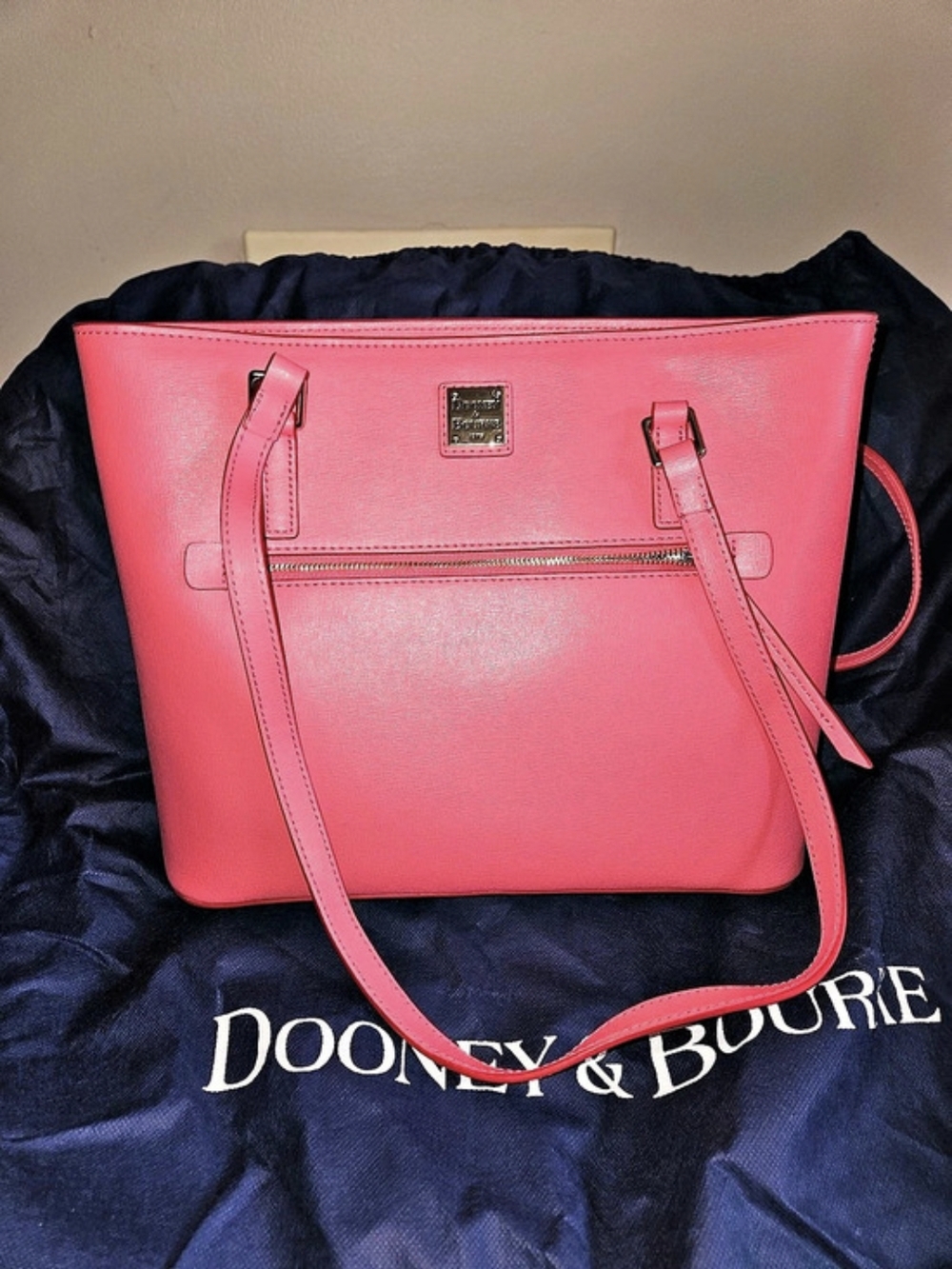 Dooney & Bourke Saffiano Shopper Tote Pink/ More Coral